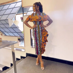 Robe élégante en tissu Africain